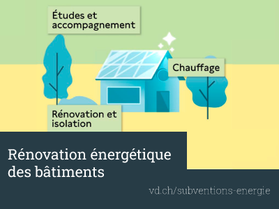 Illustration (bâtiments symbollisés et adresse web)