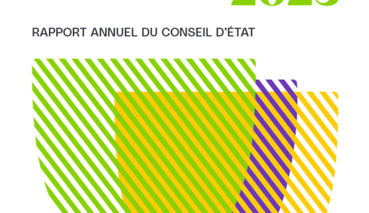 Image de couverture du rapport annuel du Conseil d'Etat