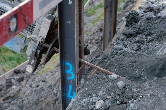 Construction du nouveau pont de la Barboleuse, étape 2023 © Eric Frigière