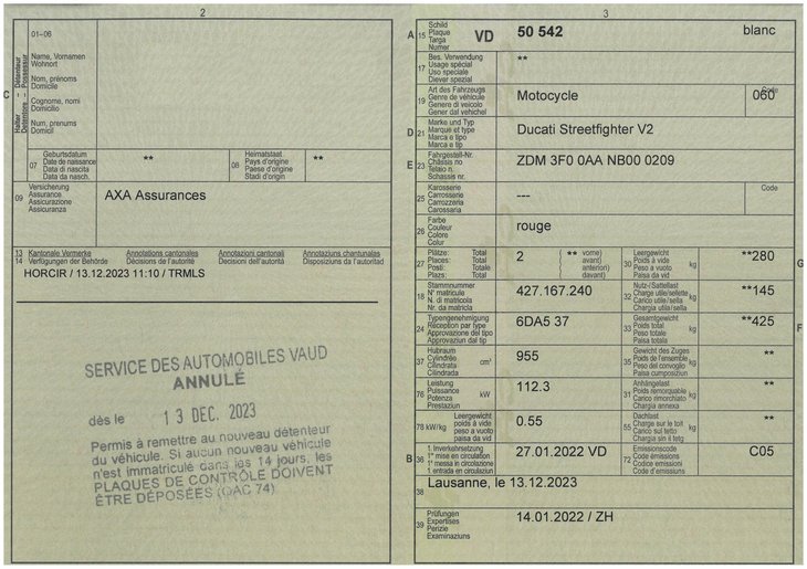 Permis de circulation