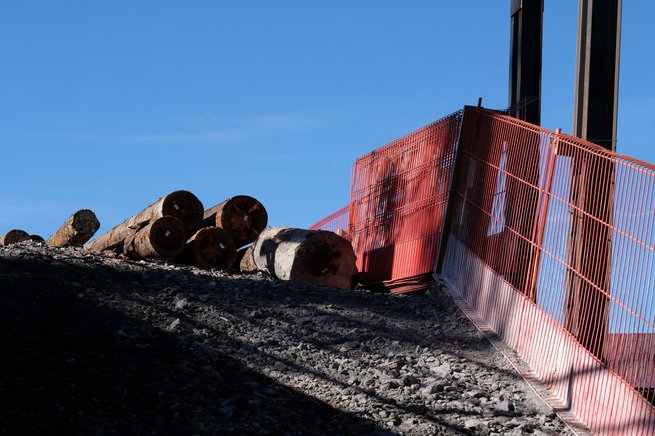 Construction du nouveau pont de la Barboleuse, étape 2023 © Eric Frigière