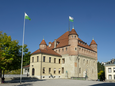 vue du chateau saint-maire à lausanne