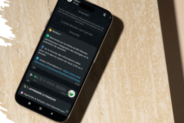 illustration chaîne whatsapp smartphone