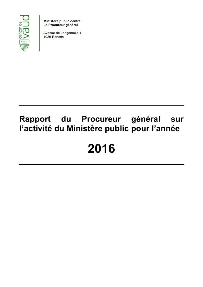 Rapport annuel 2016