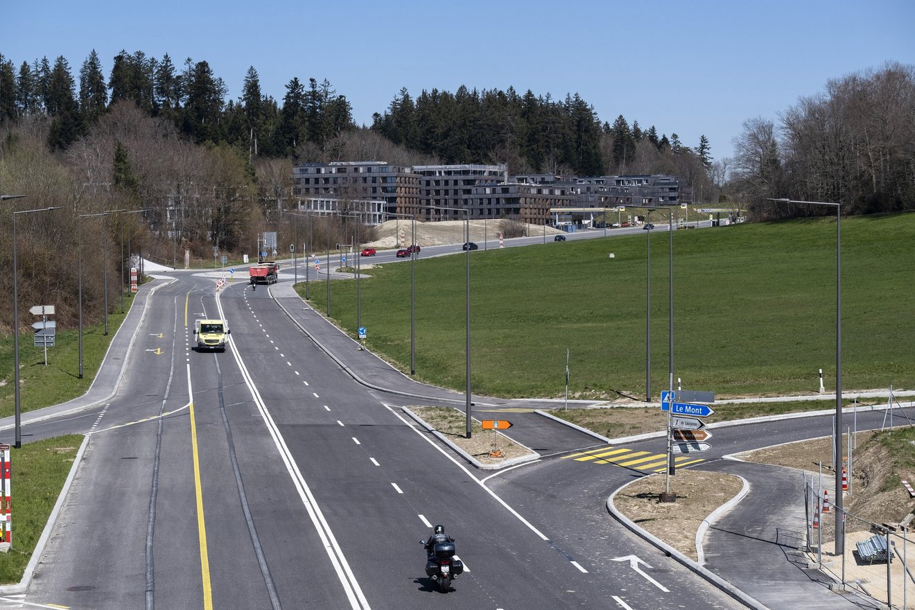 © Marc-André Marmillod / Vue du tronçon avant/après le giratoire de l'EHL