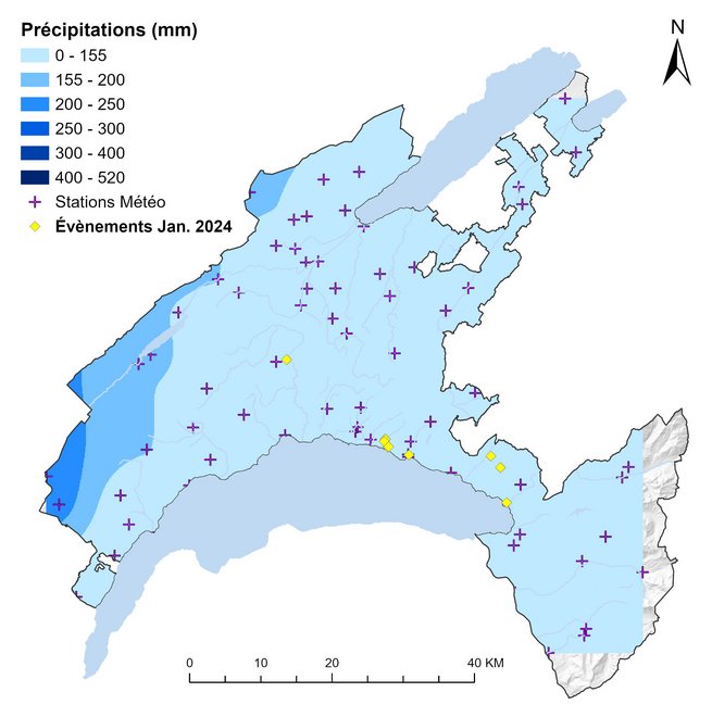 Précipitation janvier 2024