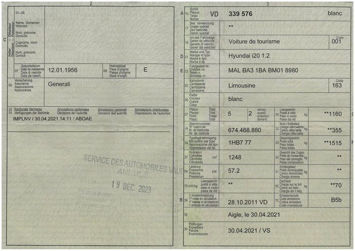 Permis de circulation