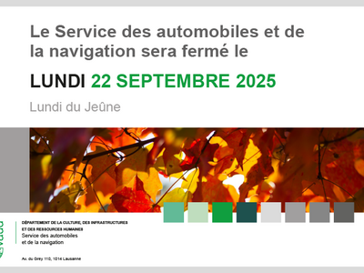 fermeture du SAN le lundi 22 septembre 2025