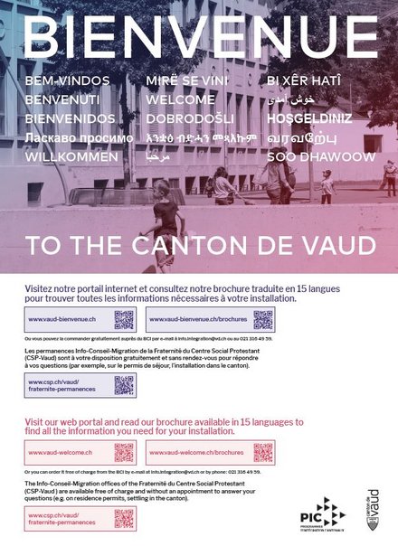 Visuel dépliant Bienvenue dans le canton de Vaud