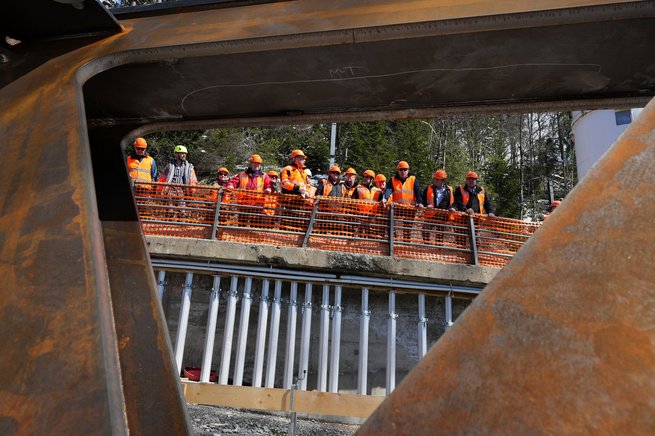 Visite du chantier par la CTITM © Eric Frigière