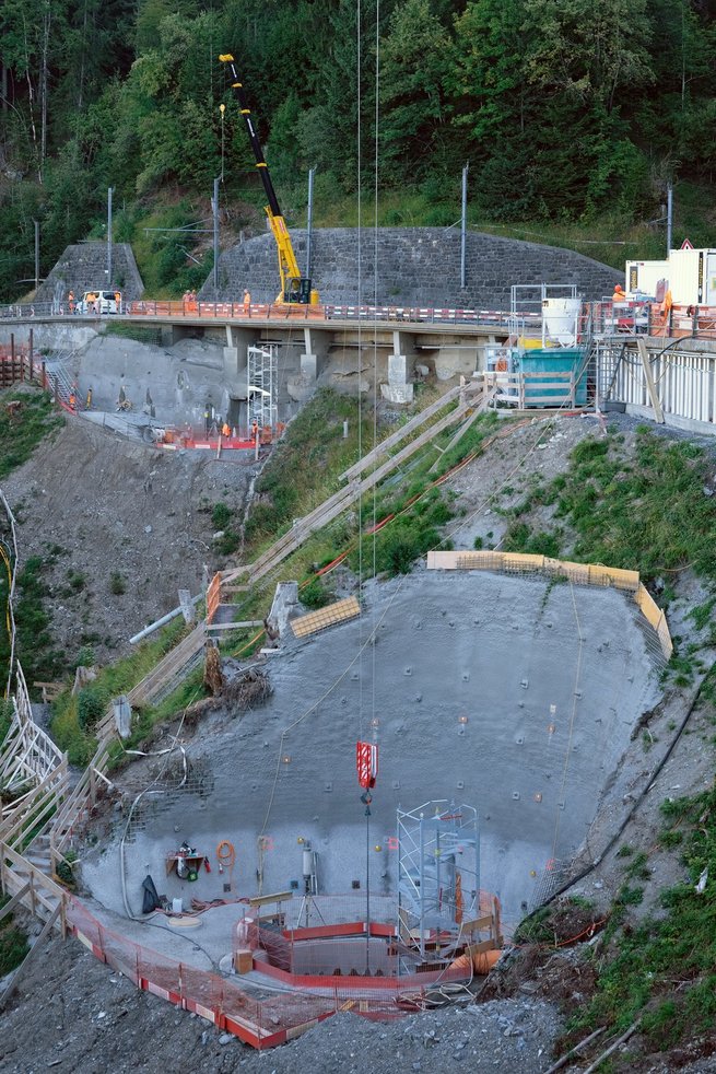 Construction du nouveau pont de la Barboleuse, étape 2023 © Eric Frigière