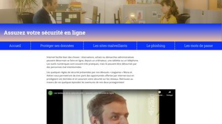 Site Assurez votre sécurité en ligne