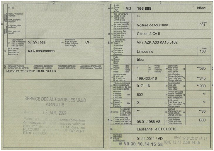 Permis de circulation