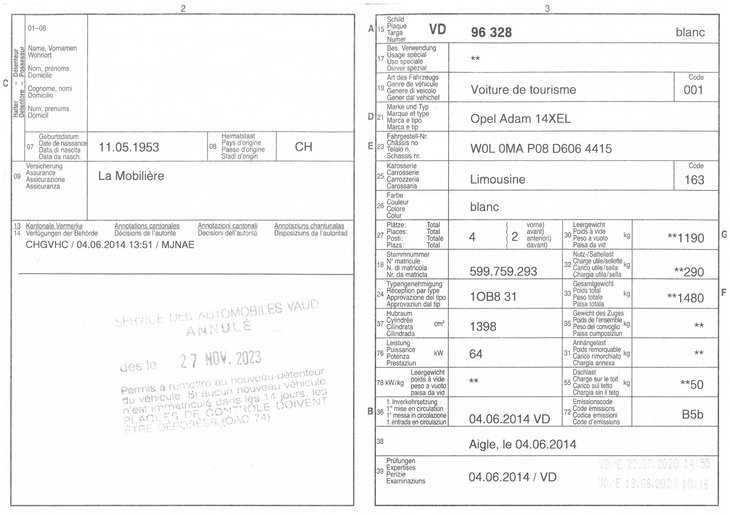 Permis de circulation