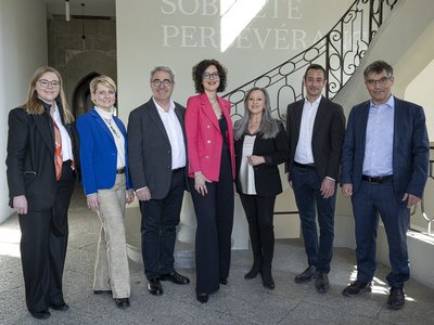 CONSEIL D'ETAT Photo du Conseil d'Etat avec Roger Nordmann