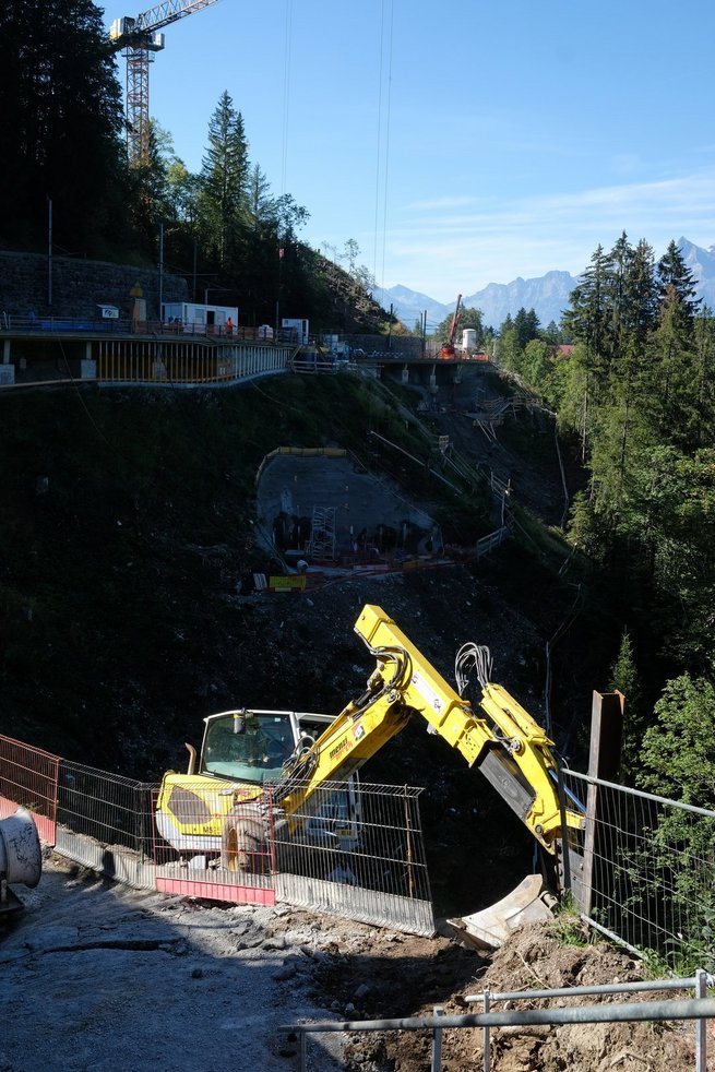 Construction du nouveau pont de la Barboleuse, étape 2023 © Eric Frigière