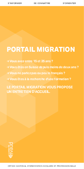 Flyer Portail migration