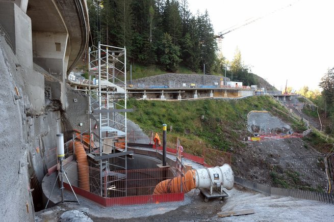 Construction du nouveau pont de la Barboleuse, étape 2023 © Eric Frigière