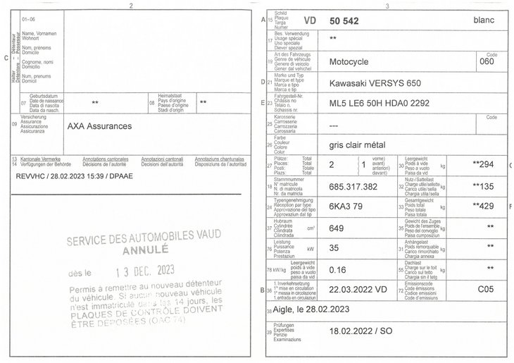 Permis de circulation