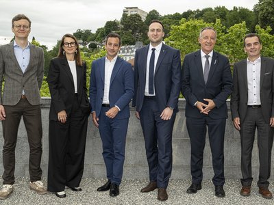 Etat de Vaud Photo de groupe des responsables politiques des cantons romands