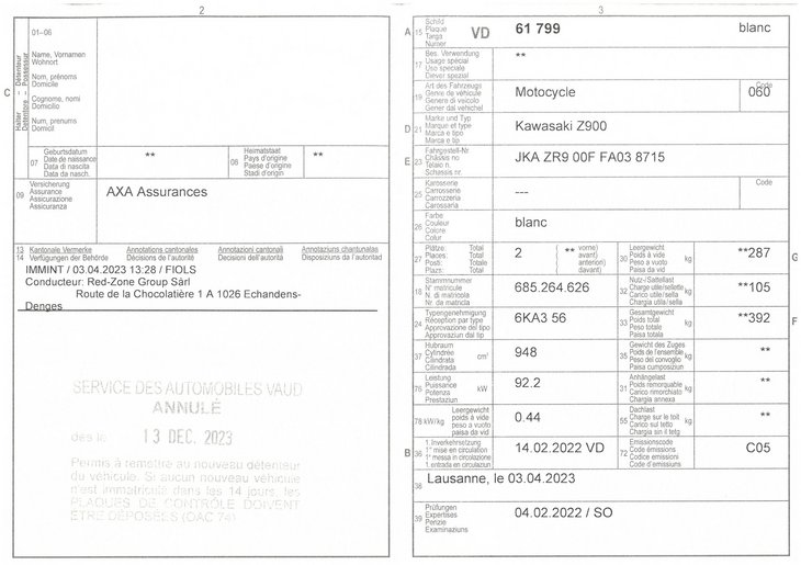 Permis de circulation