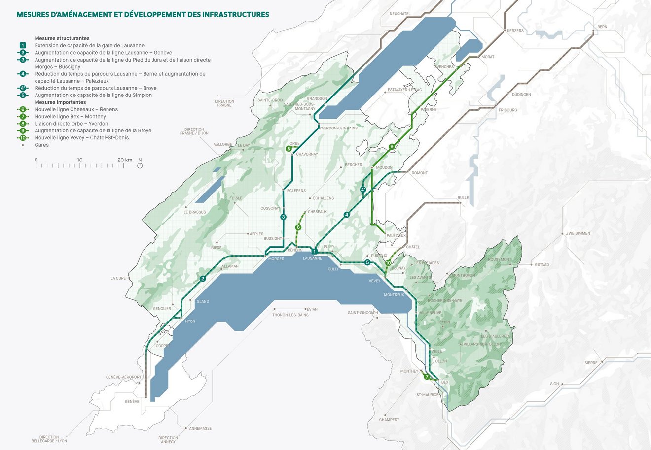 Carte des infrastructures