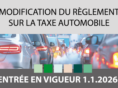 Modification de la taxe automobile